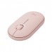 Logitech M350 Pebble USB Wireless/Bluetooth Mouse - Blush Rose